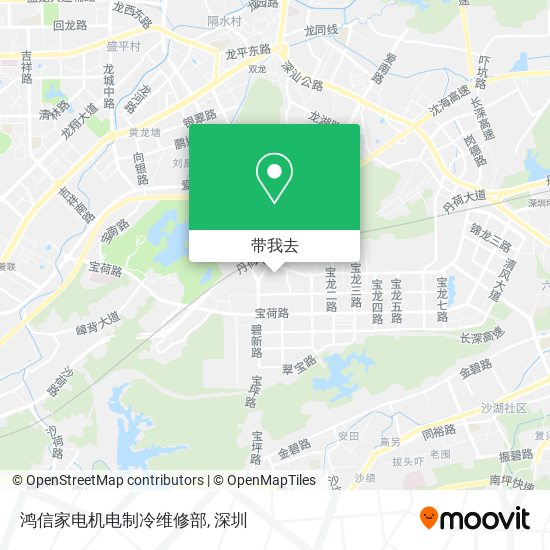 鸿信家电机电制冷维修部地图