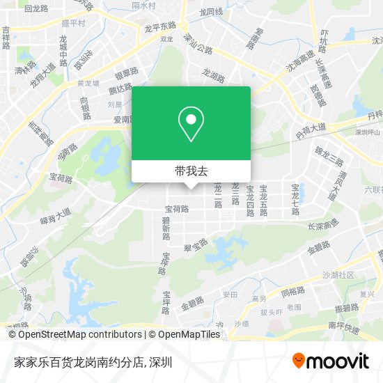 家家乐百货龙岗南约分店地图