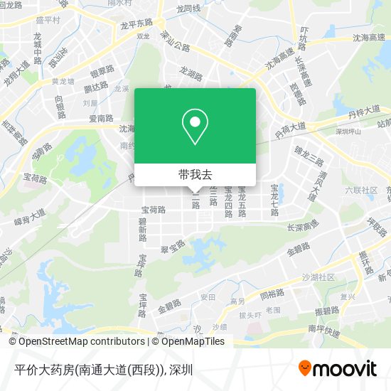 平价大药房(南通大道(西段))地图