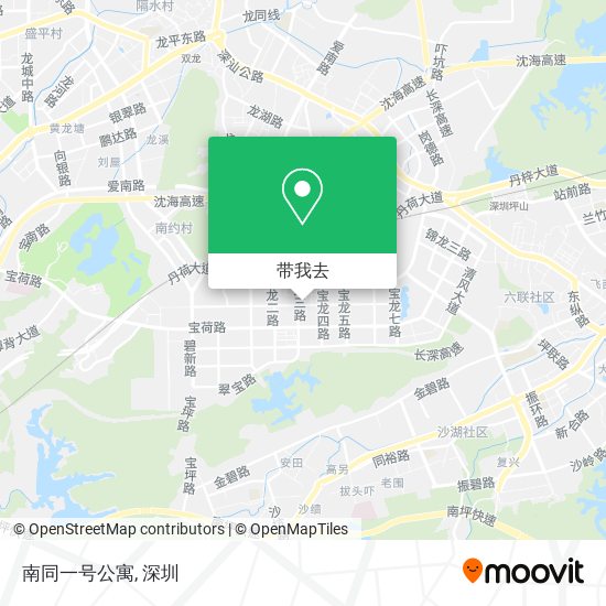 南同一号公寓地图