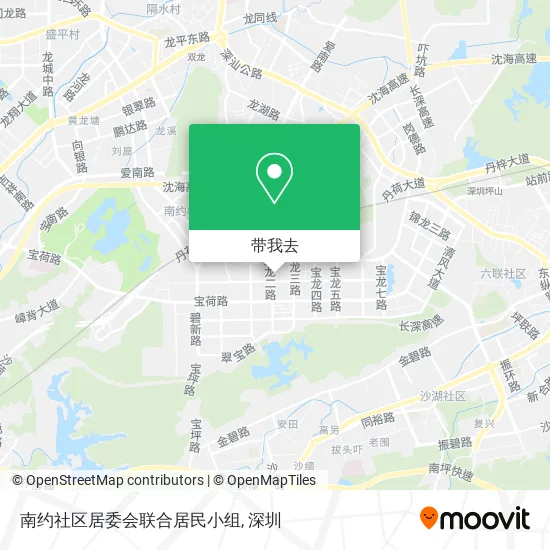 南约社区居委会联合居民小组地图
