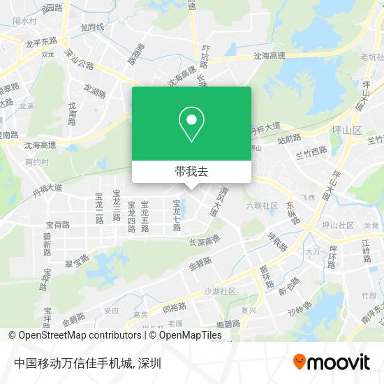 中国移动万信佳手机城地图