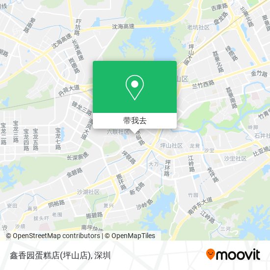 鑫香园蛋糕店(坪山店)地图