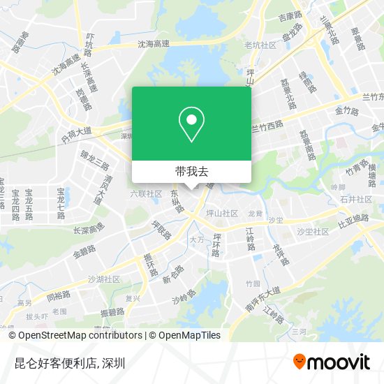 昆仑好客便利店地图