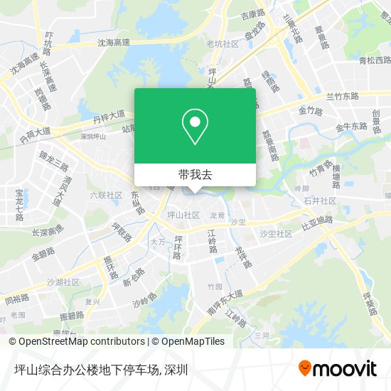 坪山综合办公楼地下停车场地图