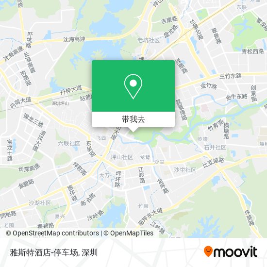 雅斯特酒店-停车场地图