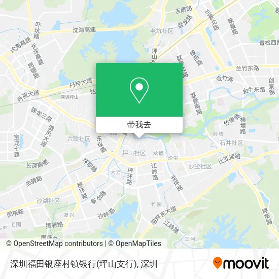 深圳福田银座村镇银行(坪山支行)地图