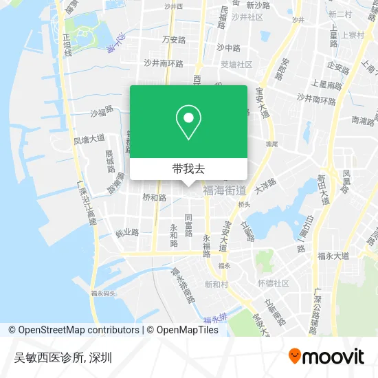 吴敏西医诊所地图