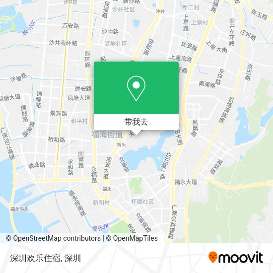 深圳欢乐住宿地图