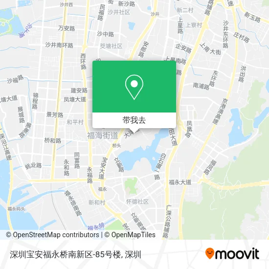 深圳宝安福永桥南新区-85号楼地图