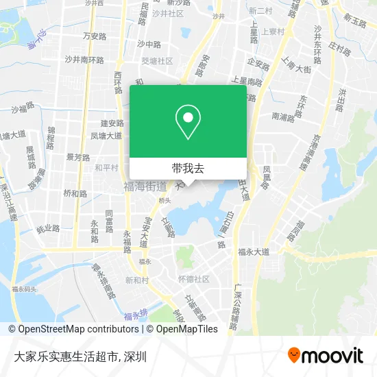 大家乐实惠生活超市地图