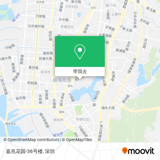 嘉兆花园-36号楼地图