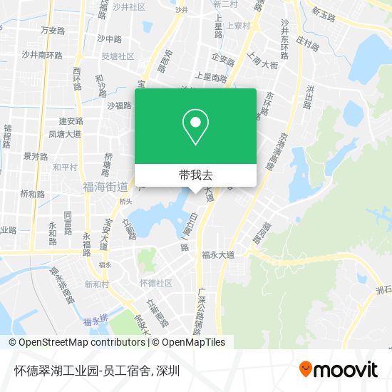 怀德翠湖工业园-员工宿舍地图