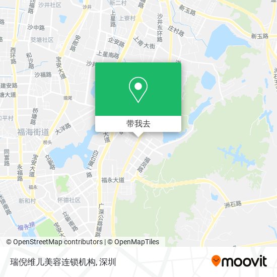 瑞倪维儿美容连锁机构地图