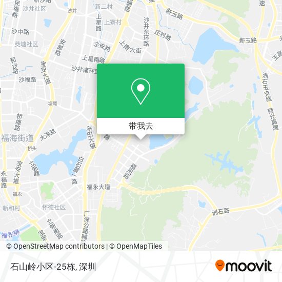 石山岭小区-25栋地图