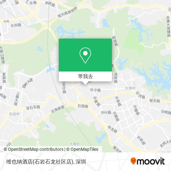 维也纳酒店(石岩石龙社区店)地图