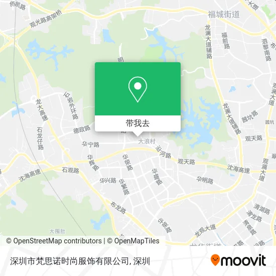 深圳市梵思诺时尚服饰有限公司地图