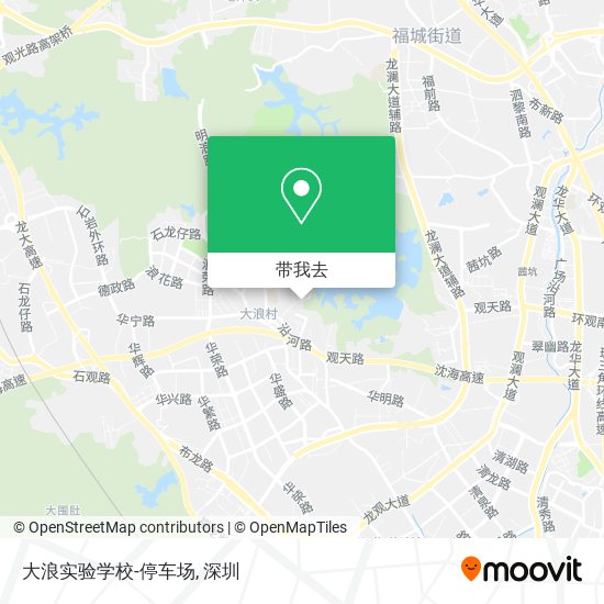 大浪实验学校-停车场地图