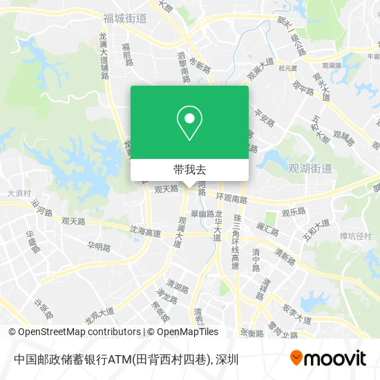 中国邮政储蓄银行ATM(田背西村四巷)地图