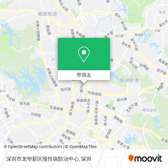 深圳市龙华新区慢性病防治中心地图