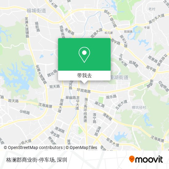 格澜郡商业街-停车场地图