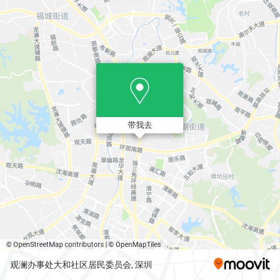 观澜办事处大和社区居民委员会地图