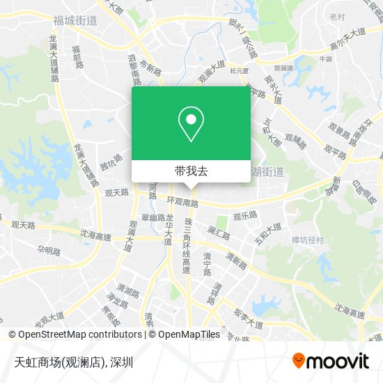 天虹商场(观澜店)地图