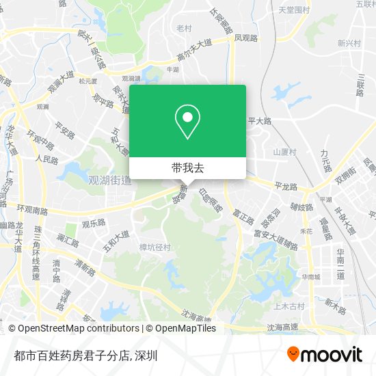 都市百姓药房君子分店地图