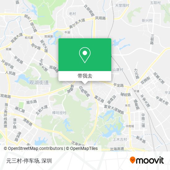 元三村-停车场地图