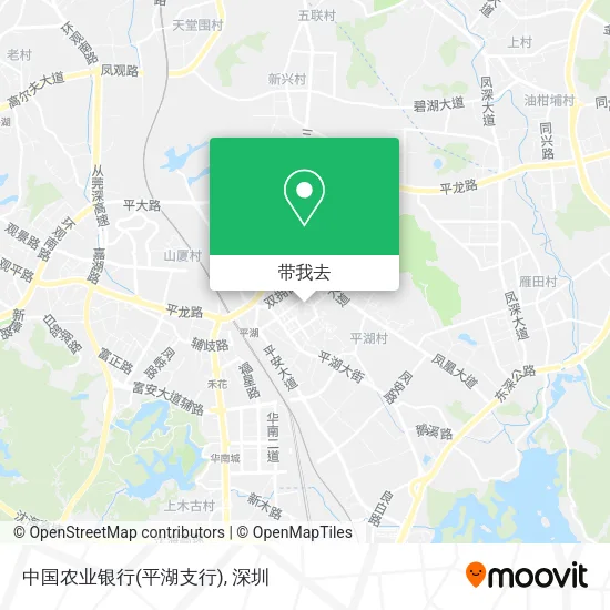 中国农业银行(平湖支行)地图