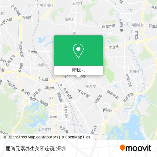 丽尚元素养生美容连锁地图