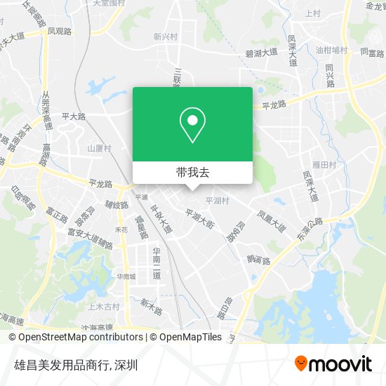 雄昌美发用品商行地图