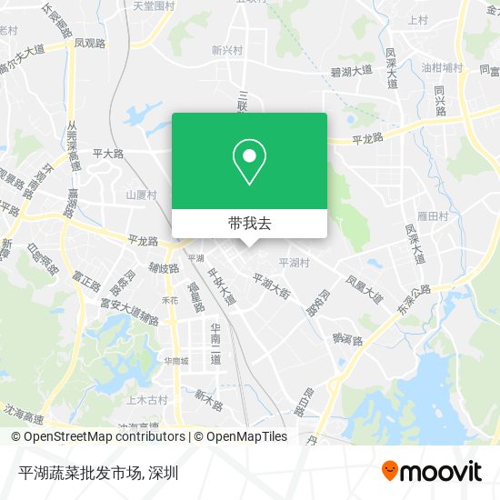 平湖蔬菜批发市场地图
