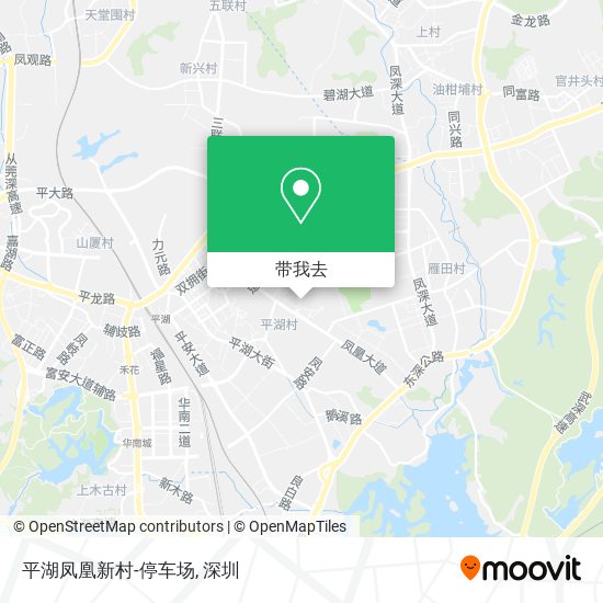 平湖凤凰新村-停车场地图