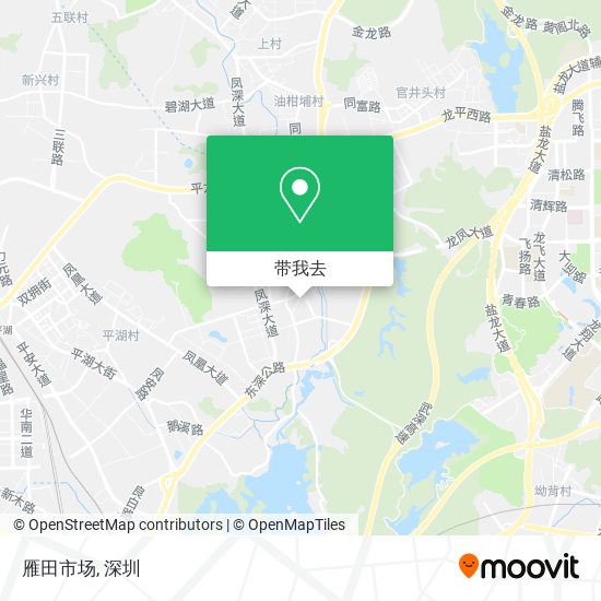 雁田市场地图