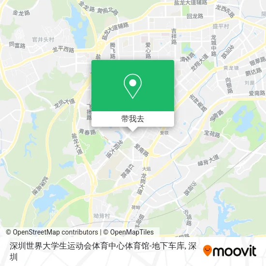 深圳世界大学生运动会体育中心体育馆-地下车库地图