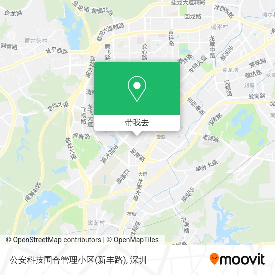 公安科技围合管理小区(新丰路)地图
