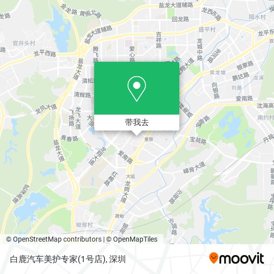 白鹿汽车美护专家(1号店)地图