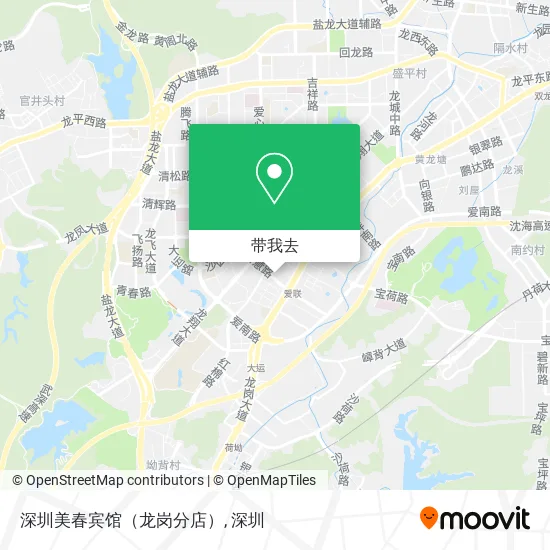 深圳美春宾馆（龙岗分店）地图