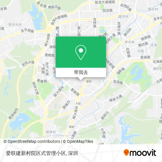 爱联建新村院区式管理小区地图