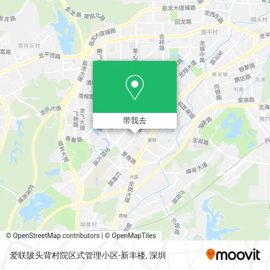 爱联陂头背村院区式管理小区-新丰楼地图