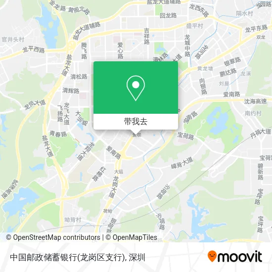 中国邮政储蓄银行(龙岗区支行)地图