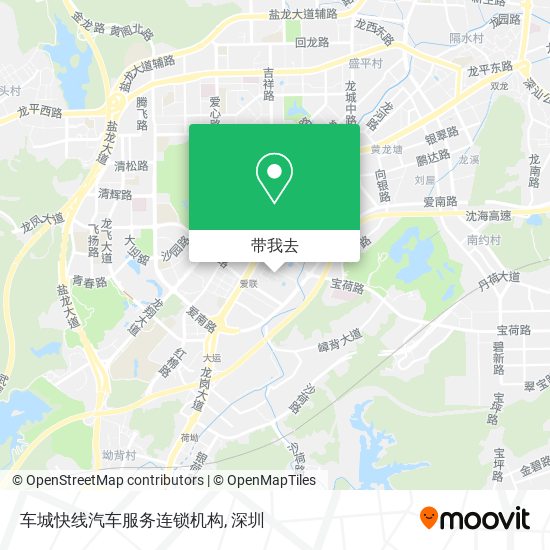 车城快线汽车服务连锁机构地图