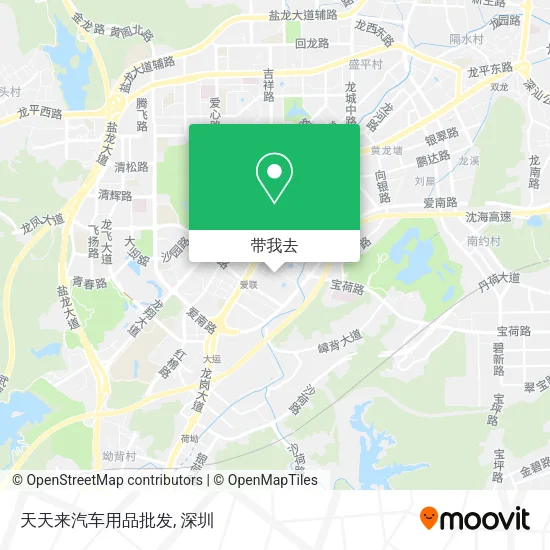 天天来汽车用品批发地图