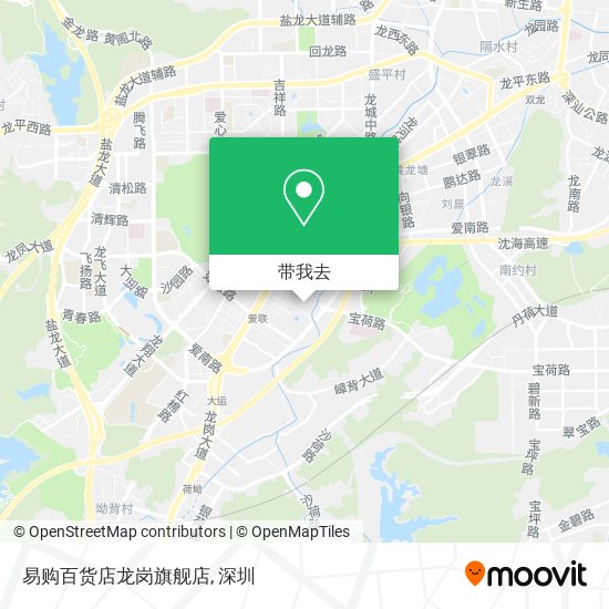 易购百货店龙岗旗舰店地图
