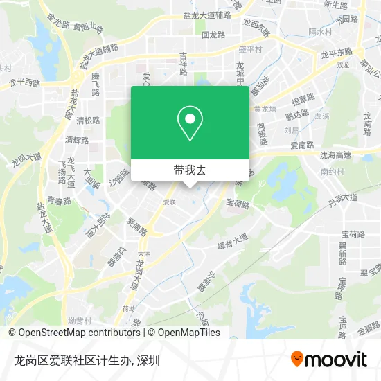 龙岗区爱联社区计生办地图