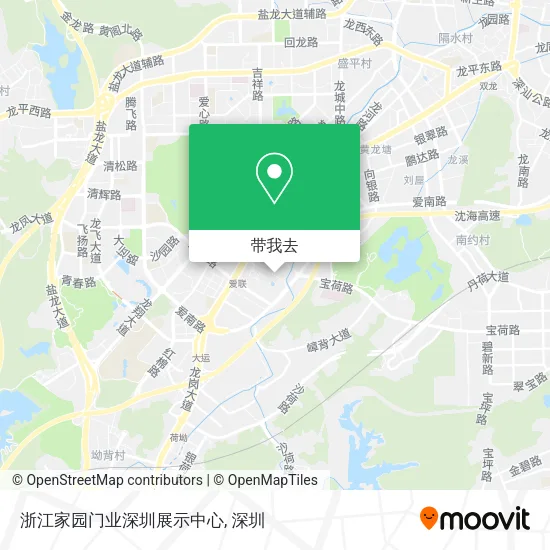 浙江家园门业深圳展示中心地图