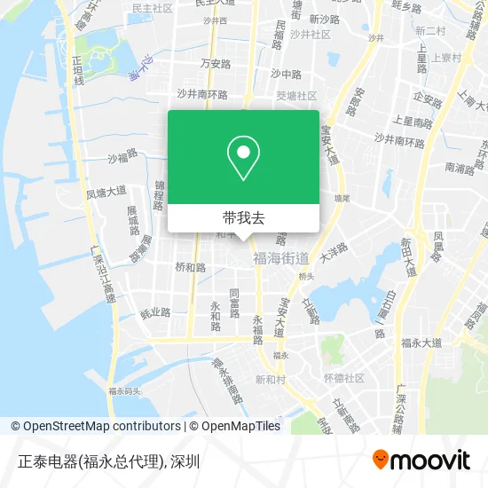 正泰电器(福永总代理)地图