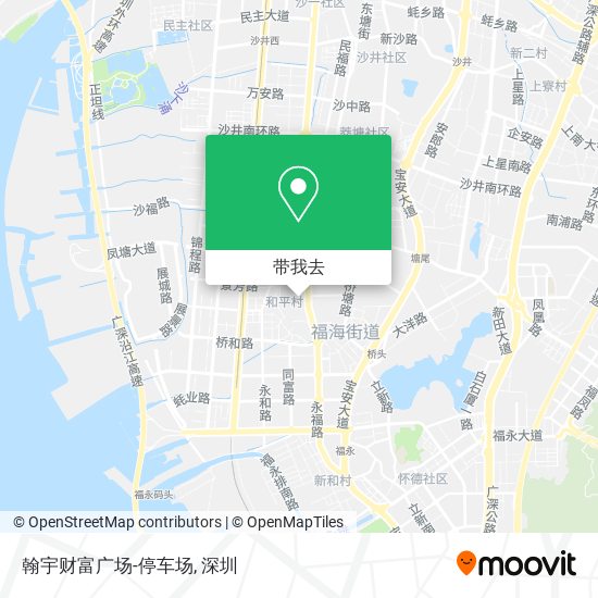 翰宇财富广场-停车场地图