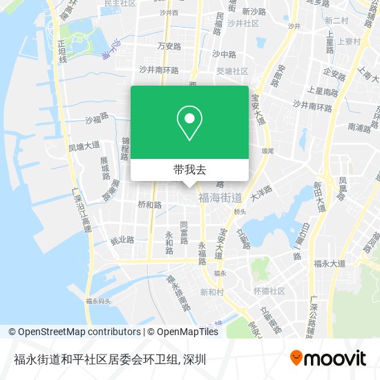 福永街道和平社区居委会环卫组地图
